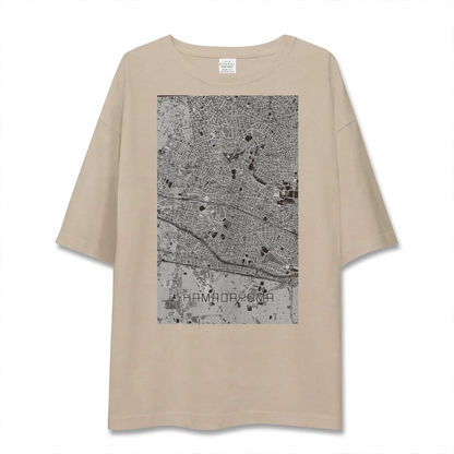 【浜田山（東京都）】地図柄ビッグシルエットTシャツ