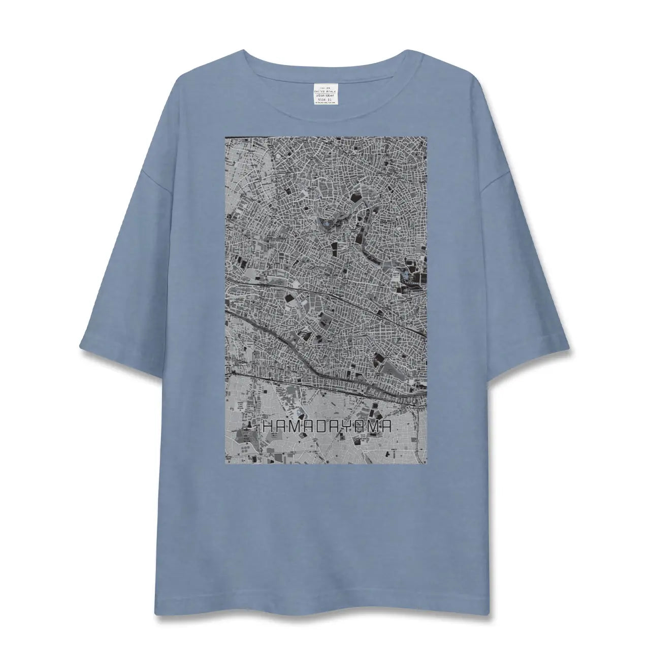 【浜田山（東京都）】地図柄ビッグシルエットTシャツ
