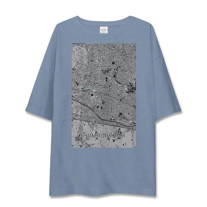 【浜田山（東京都）】地図柄ビッグシルエットTシャツ