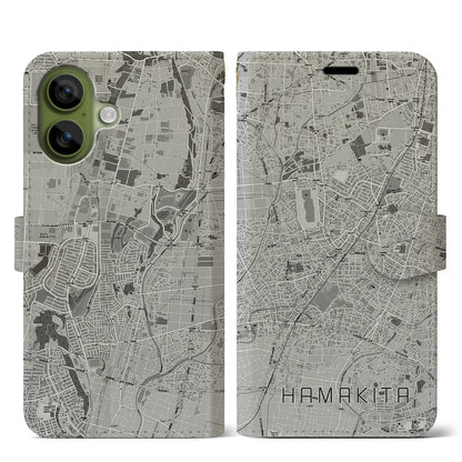 【浜北（静岡県）】地図柄iPhoneケース（手帳タイプ）