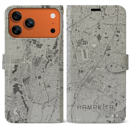 【浜北（静岡県）】地図柄iPhoneケース（手帳タイプ）