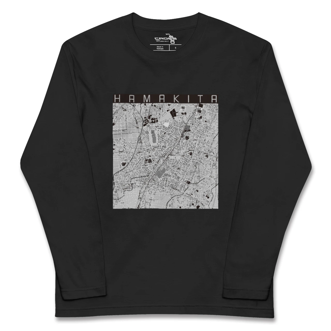 【浜北（静岡県）】地図柄ロングスリーブTシャツ
