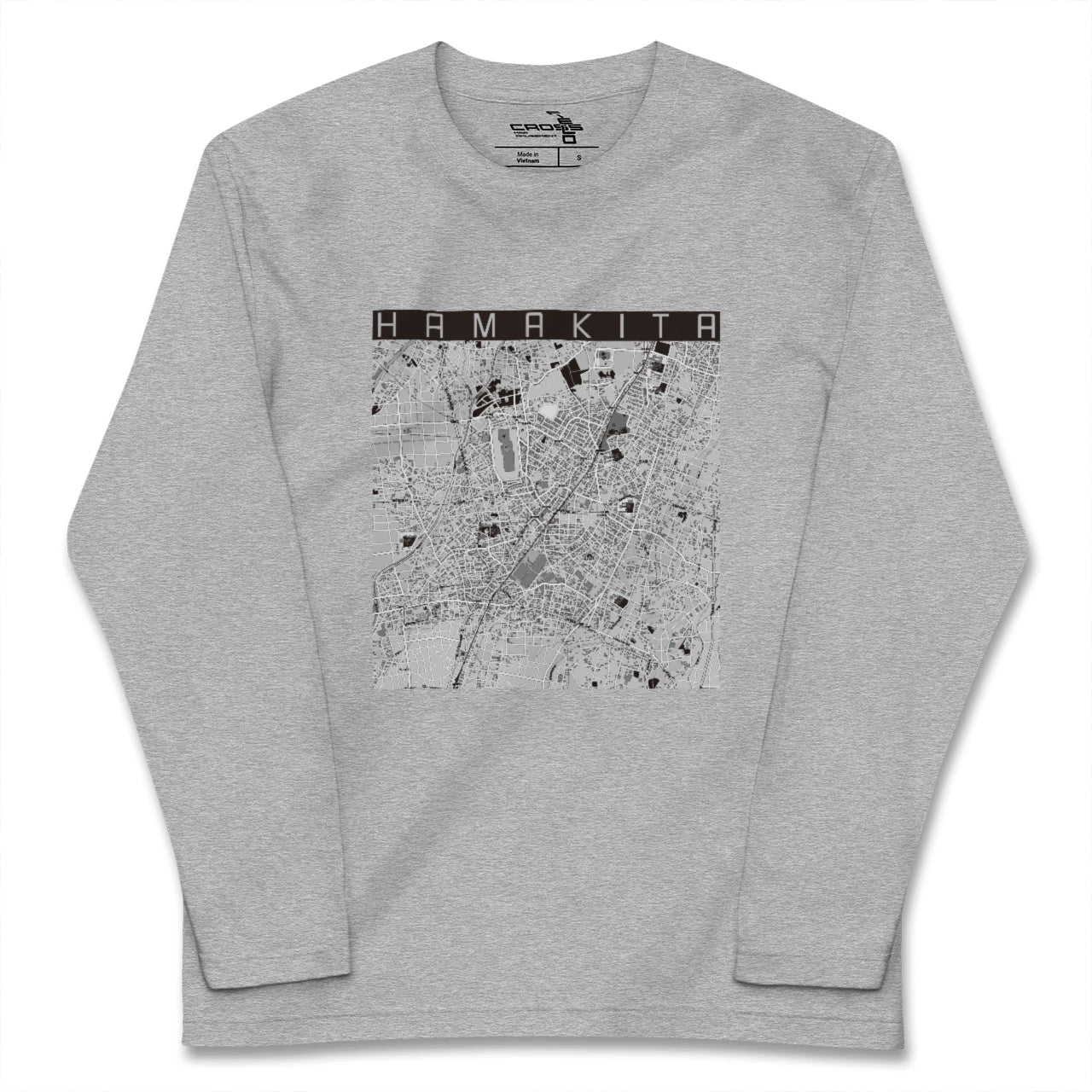 【浜北（静岡県）】地図柄ロングスリーブTシャツ