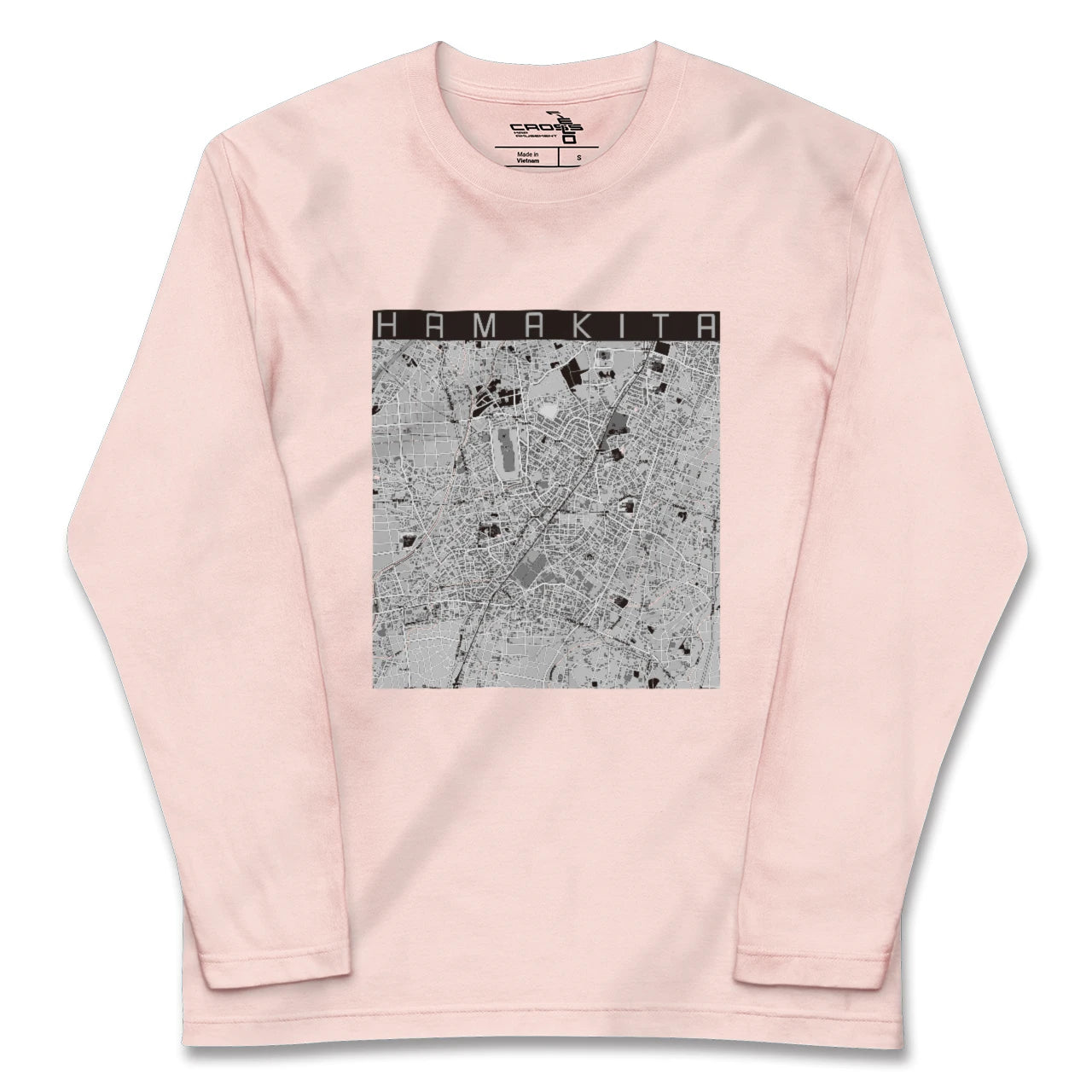 【浜北（静岡県）】地図柄ロングスリーブTシャツ
