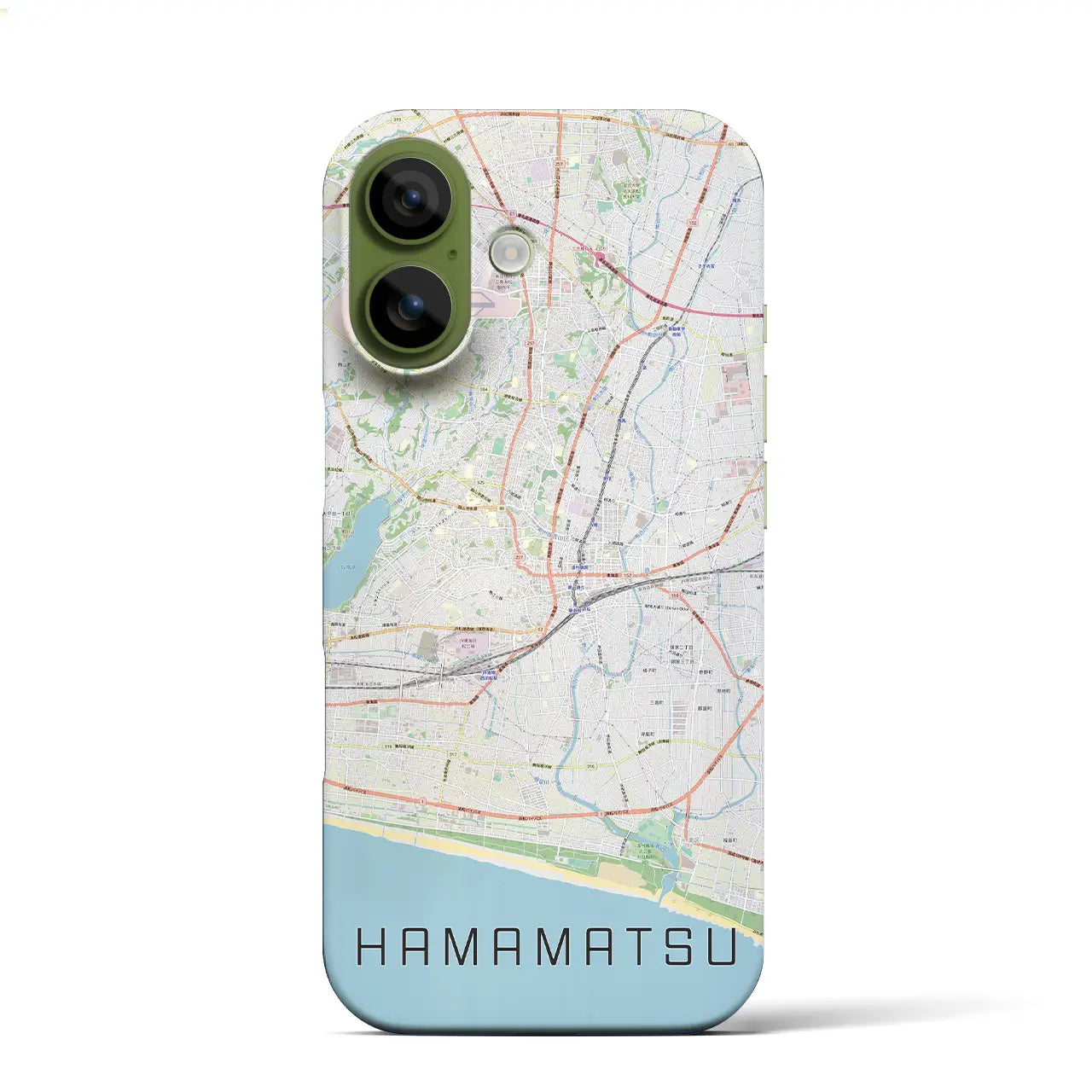 【浜松（静岡県）】地図柄iPhoneケース（バックカバータイプ）ナチュラル・iPhone 17 Pro Max 用