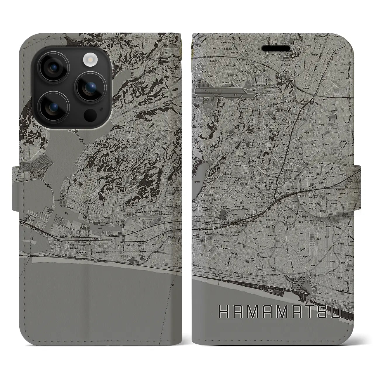 【浜松（静岡県）】地図柄iPhoneケース（手帳タイプ）