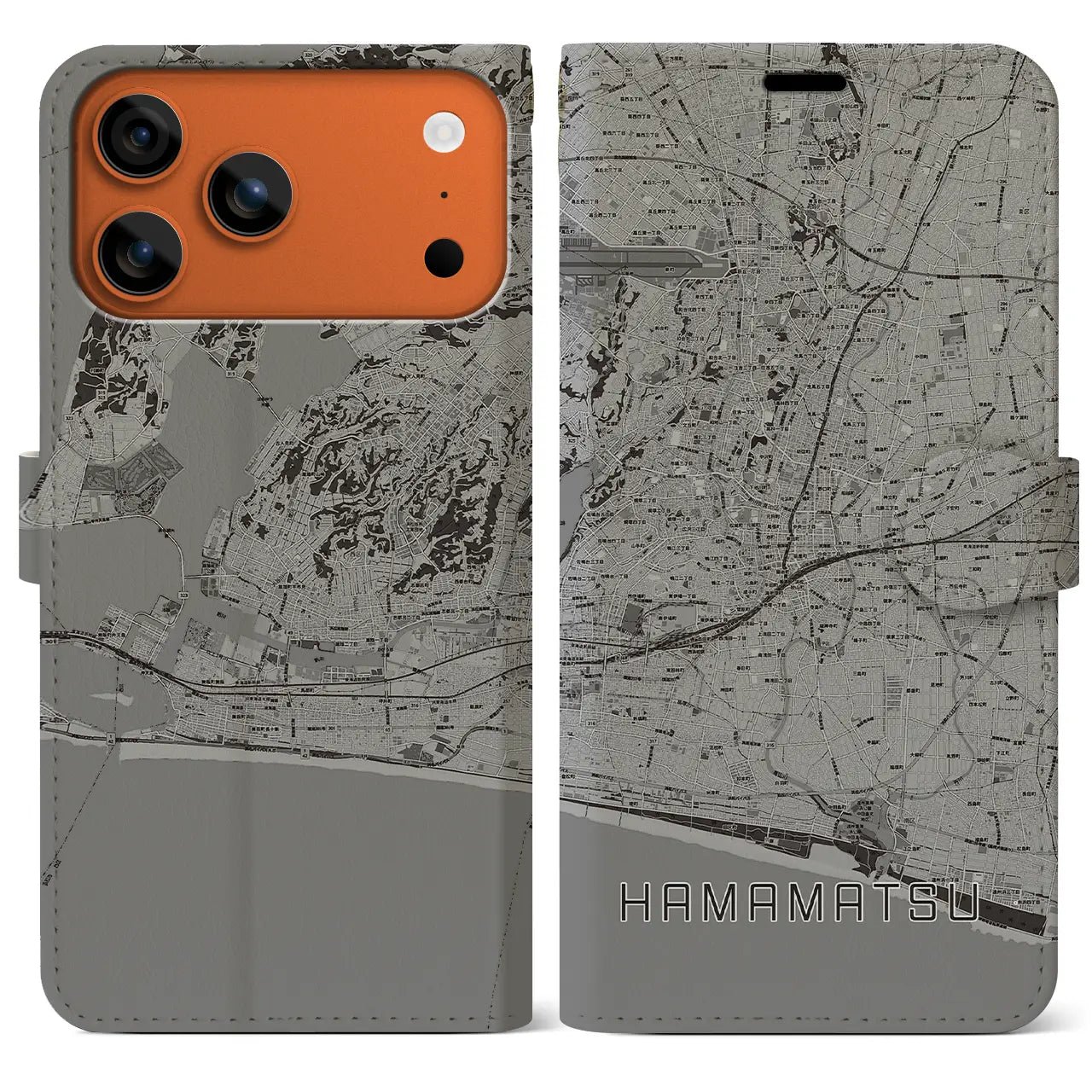 【浜松（静岡県）】地図柄iPhoneケース（手帳タイプ）