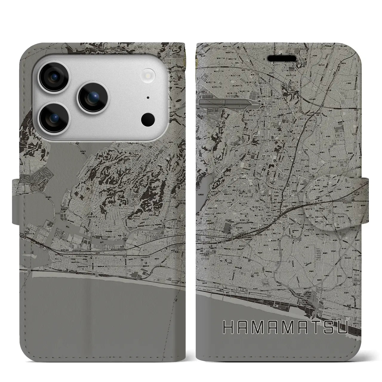 【浜松（静岡県）】地図柄iPhoneケース（手帳タイプ）