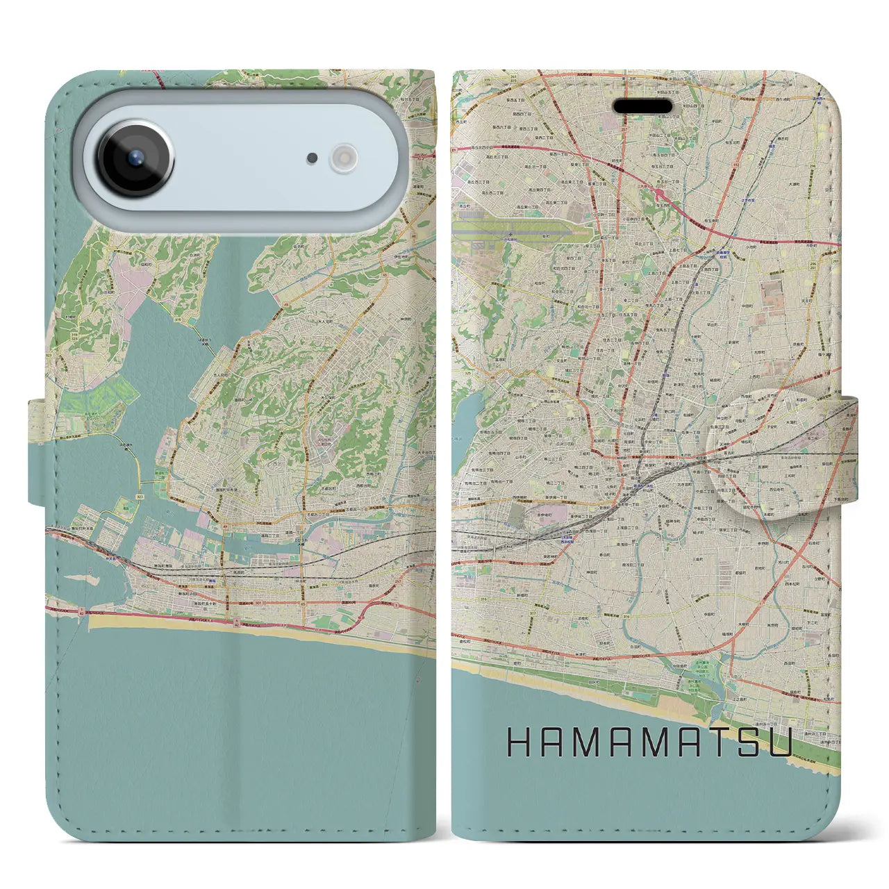 【浜松（静岡県）】地図柄iPhoneケース（手帳タイプ）