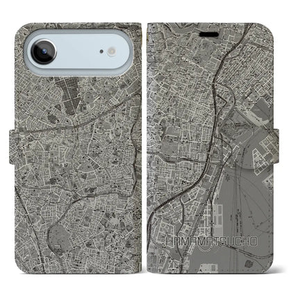 【浜松町（東京都）】地図柄iPhoneケース（手帳タイプ）