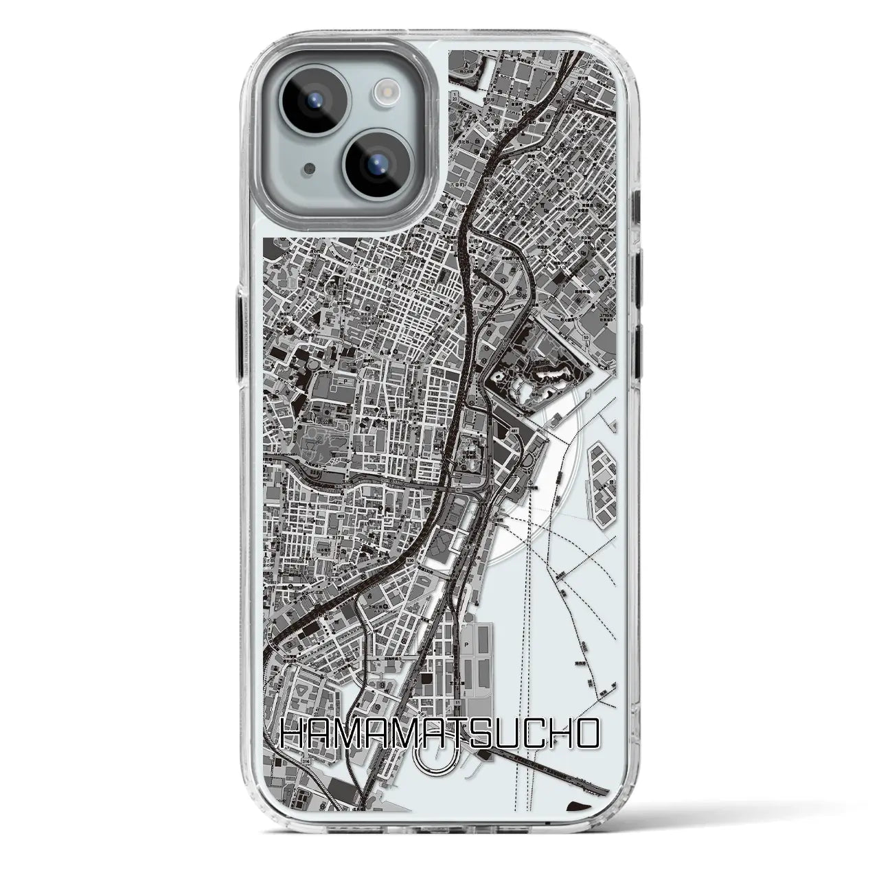 【浜松町（東京都）】地図柄iPhoneケース（MagSafeタイプ）