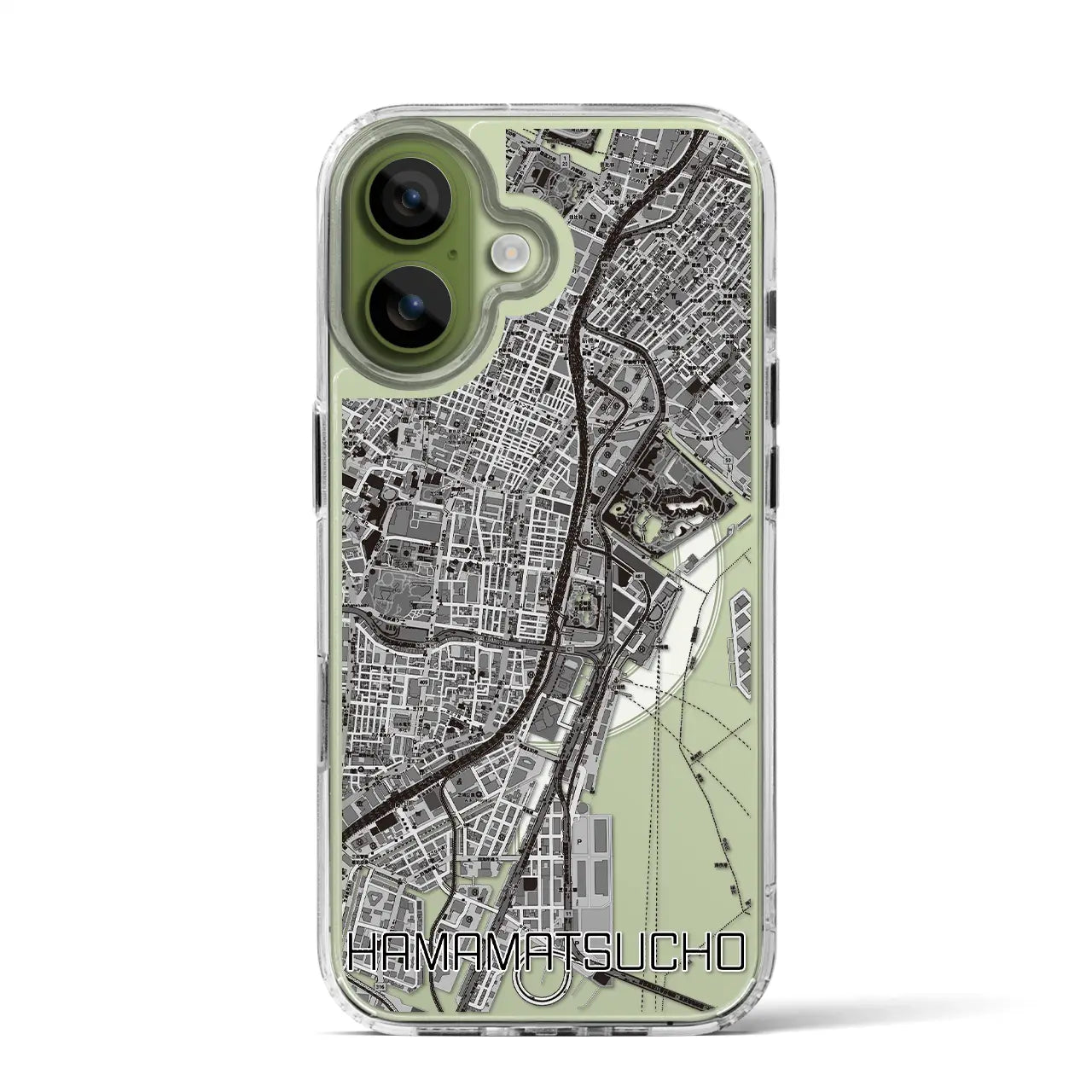 【浜松町（東京都）】地図柄iPhoneケース（MagSafeタイプ）