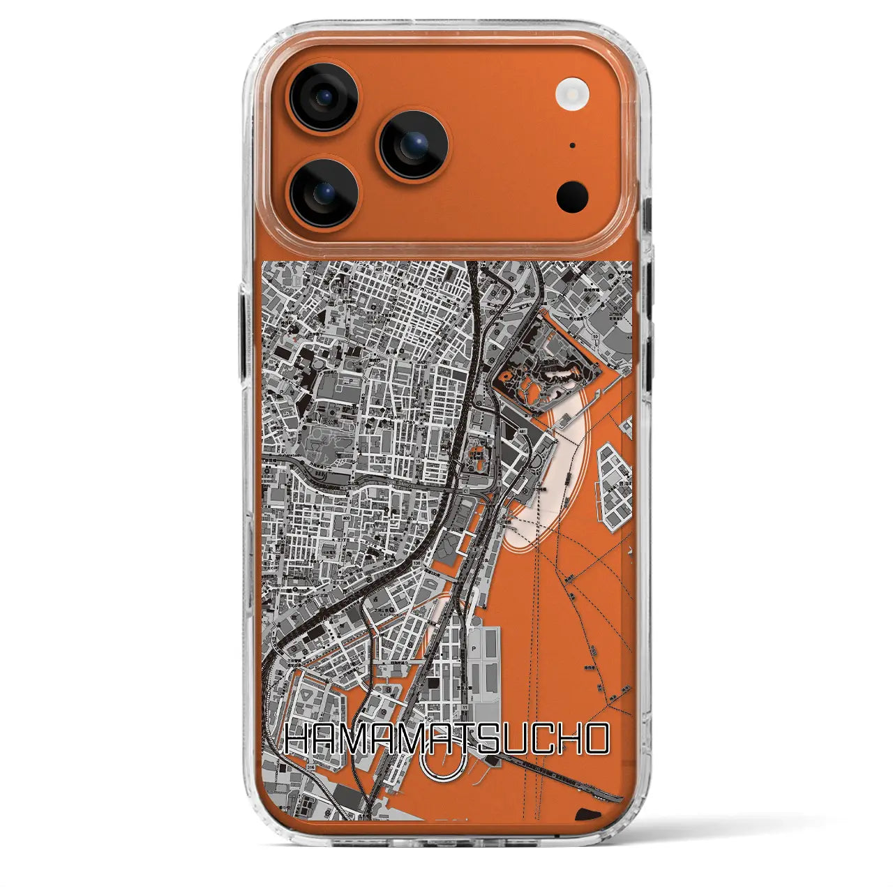 【浜松町（東京都）】地図柄iPhoneケース（MagSafeタイプ）