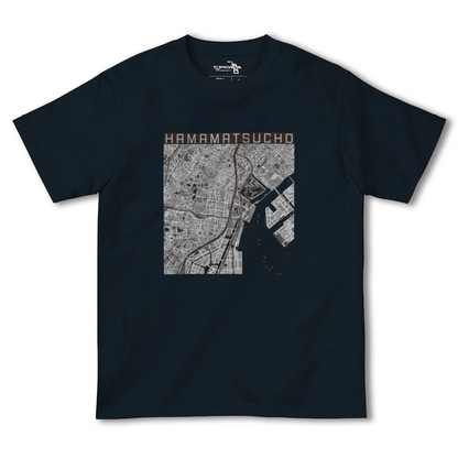 【浜松町（東京都）】地図柄ヘビーウェイトTシャツ