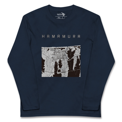 【浜村（鳥取県）】地図柄ロングスリーブTシャツ