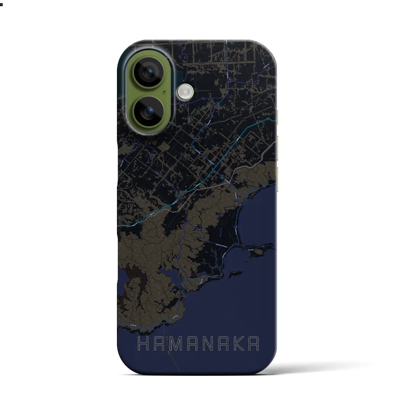 【浜中（北海道）】地図柄iPhoneケース（バックカバータイプ）