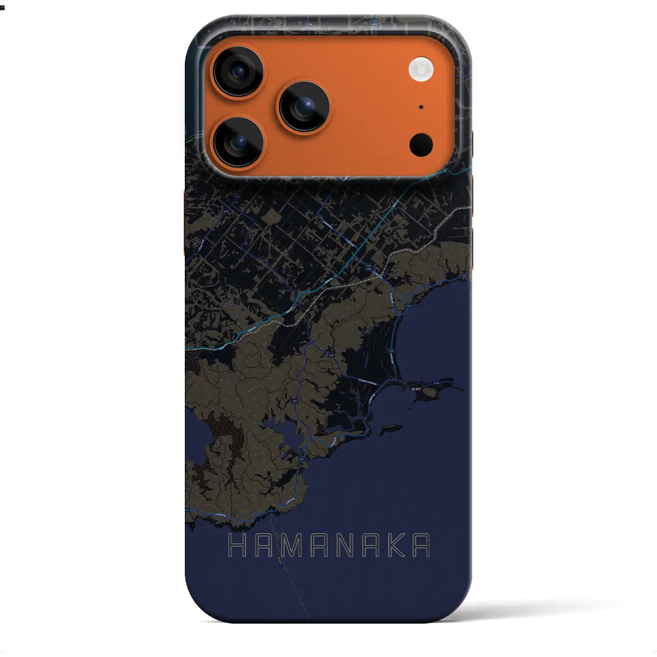【浜中（北海道）】地図柄iPhoneケース（バックカバータイプ）