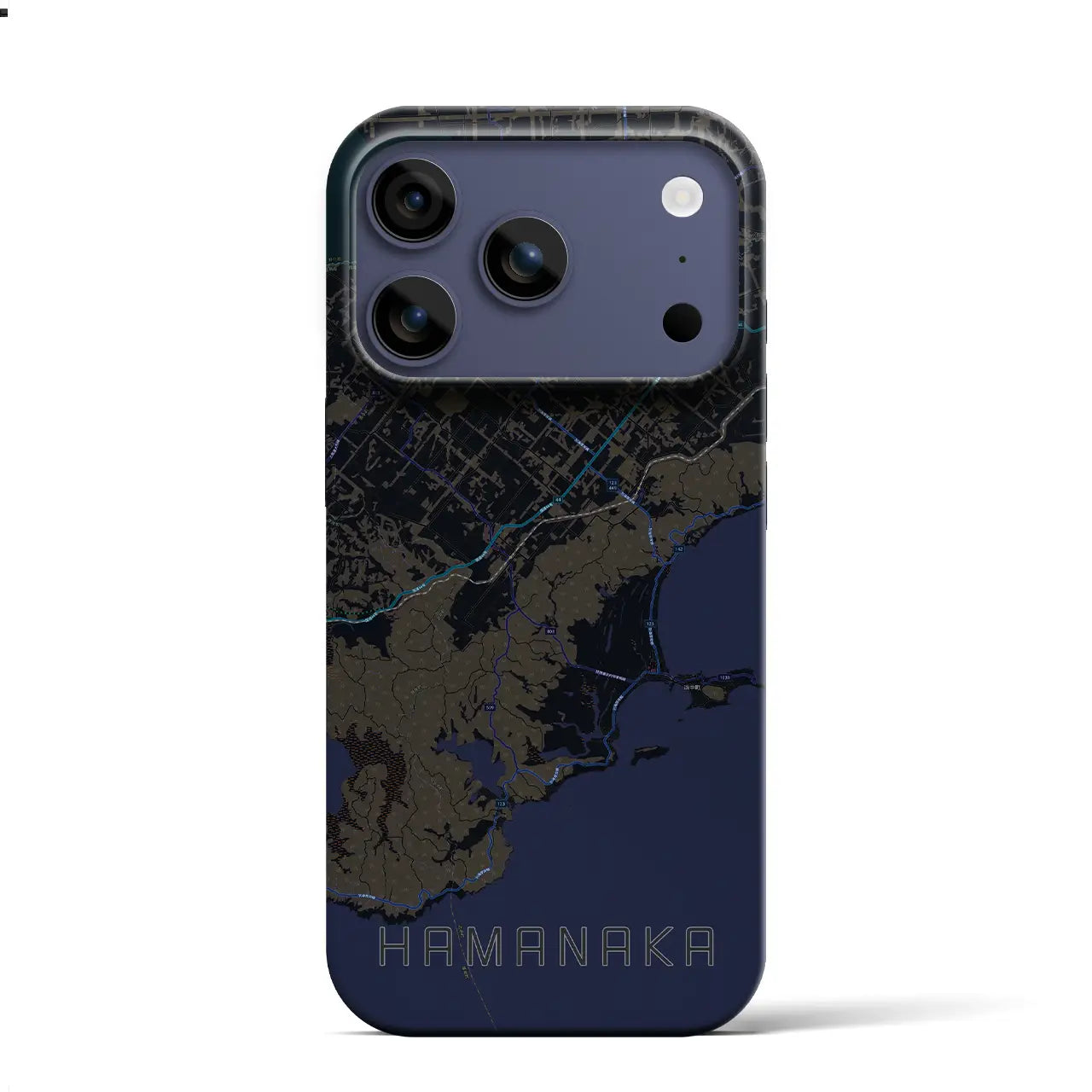 【浜中（北海道）】地図柄iPhoneケース（バックカバータイプ）