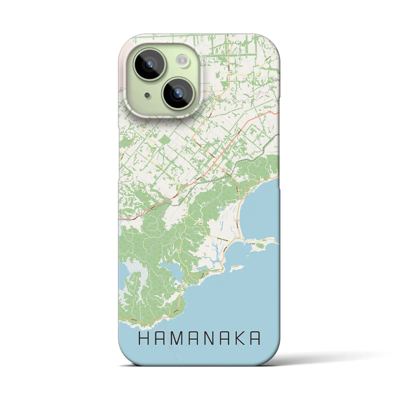 【浜中（北海道）】地図柄iPhoneケース（バックカバータイプ）