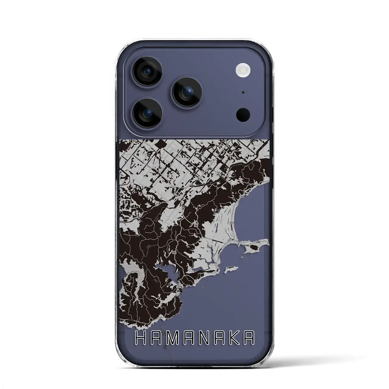 【浜中（北海道）】地図柄iPhoneケース（クリアタイプ）
