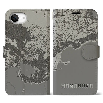 【浜中（北海道）】地図柄iPhoneケース（手帳タイプ）