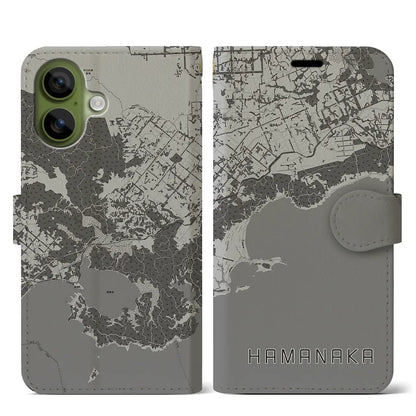 【浜中（北海道）】地図柄iPhoneケース（手帳タイプ）