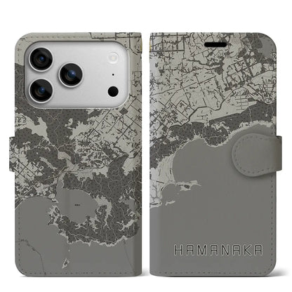 【浜中（北海道）】地図柄iPhoneケース（手帳タイプ）