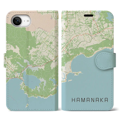 【浜中（北海道）】地図柄iPhoneケース（手帳タイプ）