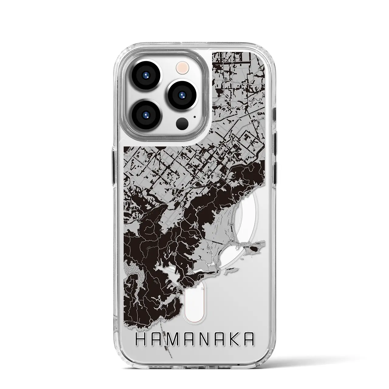 【浜中（北海道）】地図柄iPhoneケース（MagSafeタイプ）