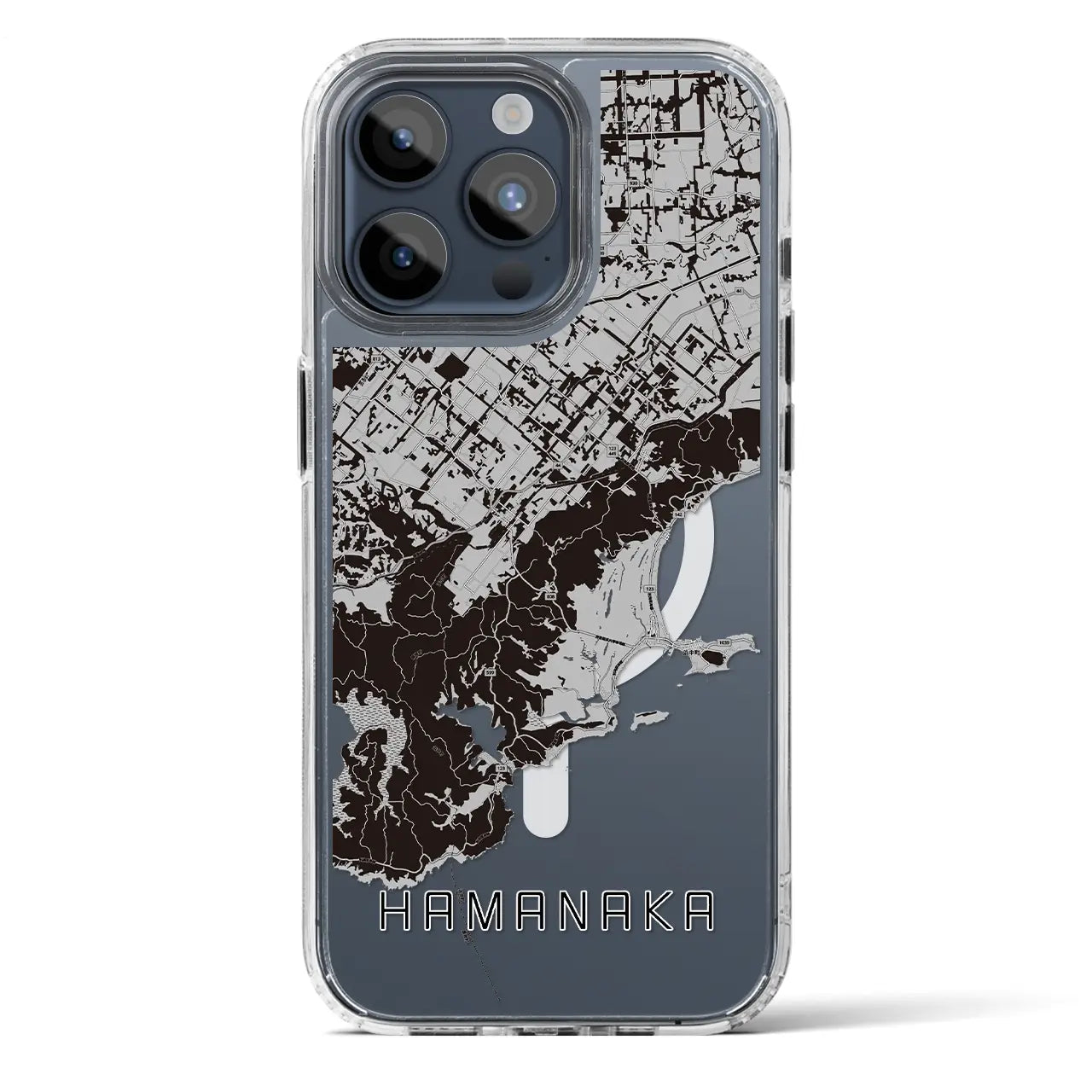【浜中（北海道）】地図柄iPhoneケース（MagSafeタイプ）