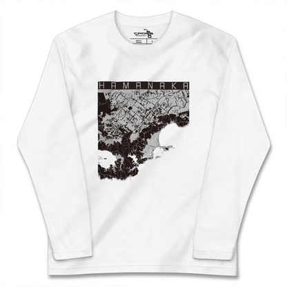 【浜中（北海道）】地図柄ロングスリーブTシャツ