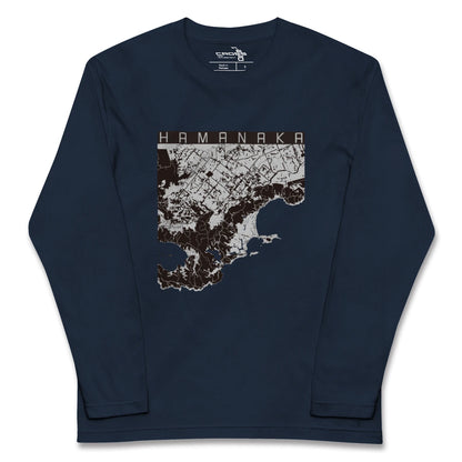 【浜中（北海道）】地図柄ロングスリーブTシャツ