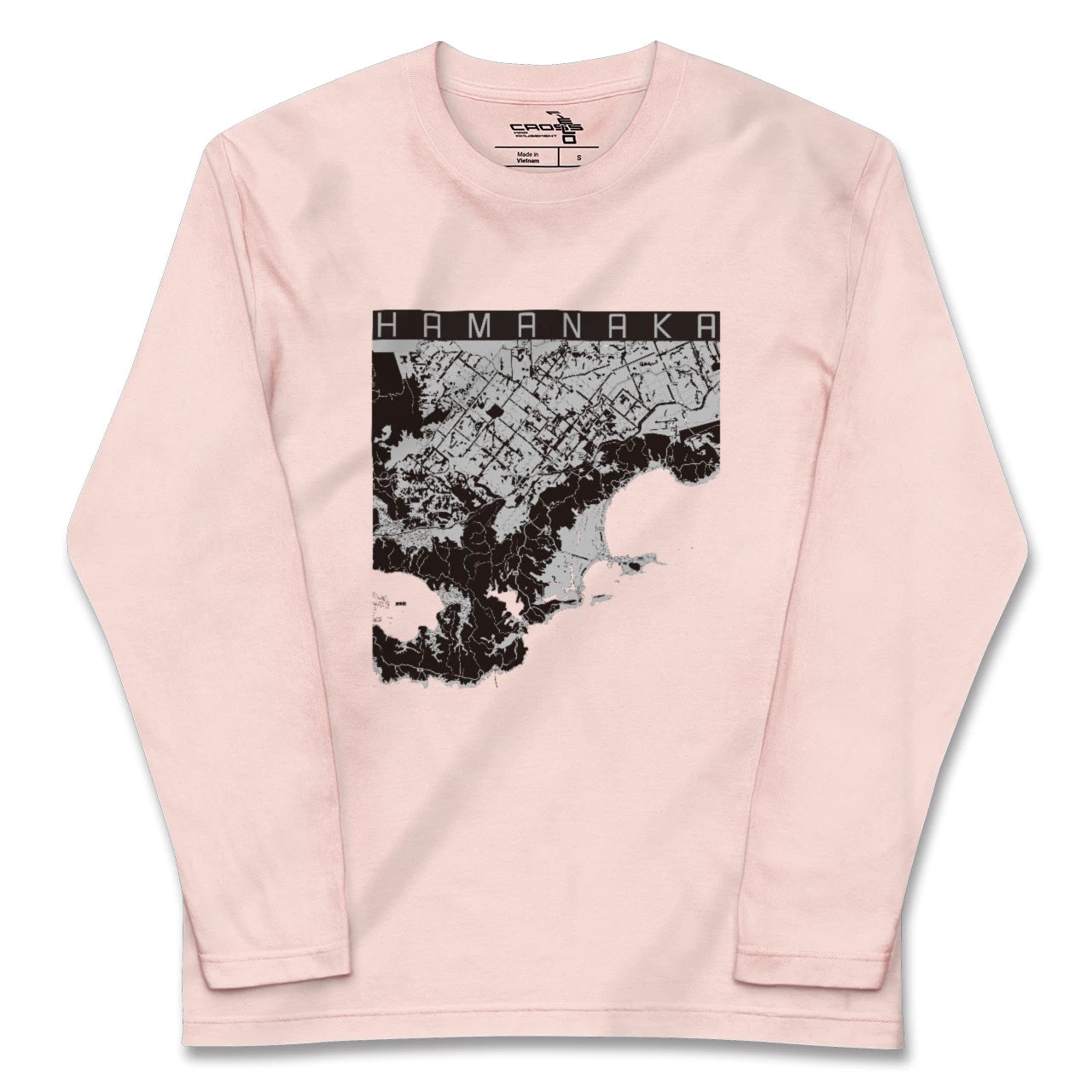 【浜中（北海道）】地図柄ロングスリーブTシャツ