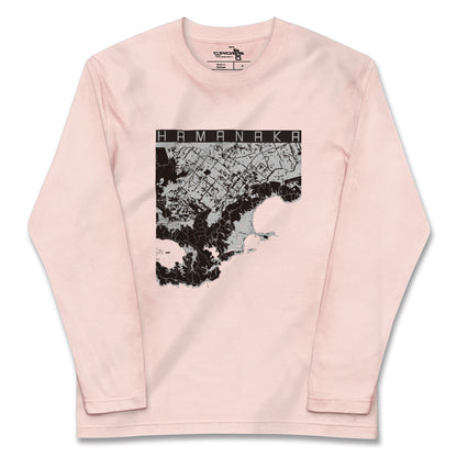 【浜中（北海道）】地図柄ロングスリーブTシャツ
