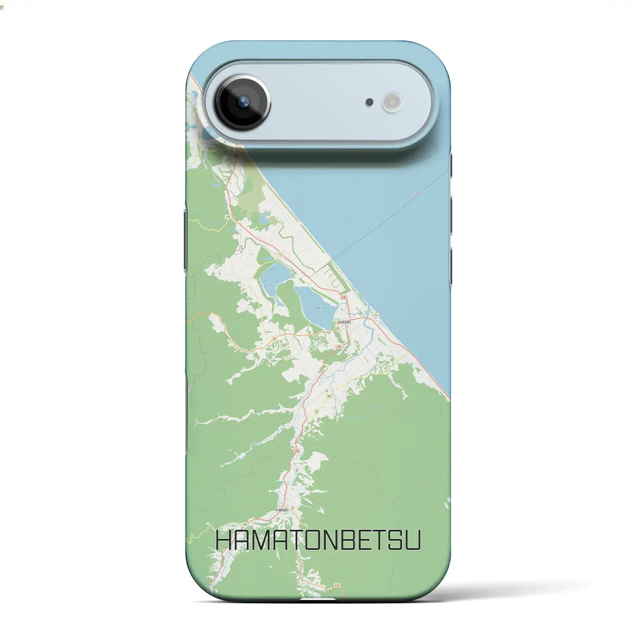 【浜頓別（北海道）】地図柄iPhoneケース（バックカバータイプ）