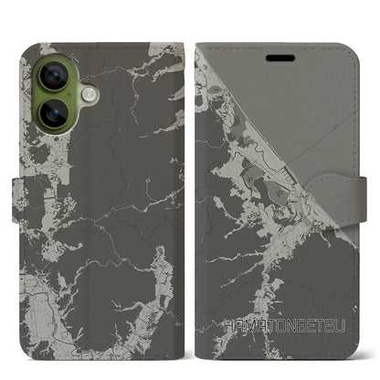 【浜頓別（北海道）】地図柄iPhoneケース（手帳タイプ）