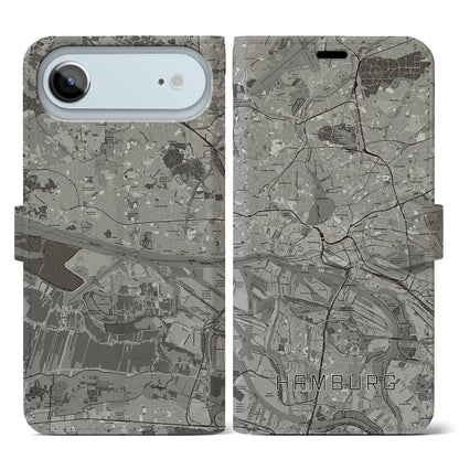 【ハンブルク（ドイツ）】地図柄iPhoneケース（手帳タイプ）