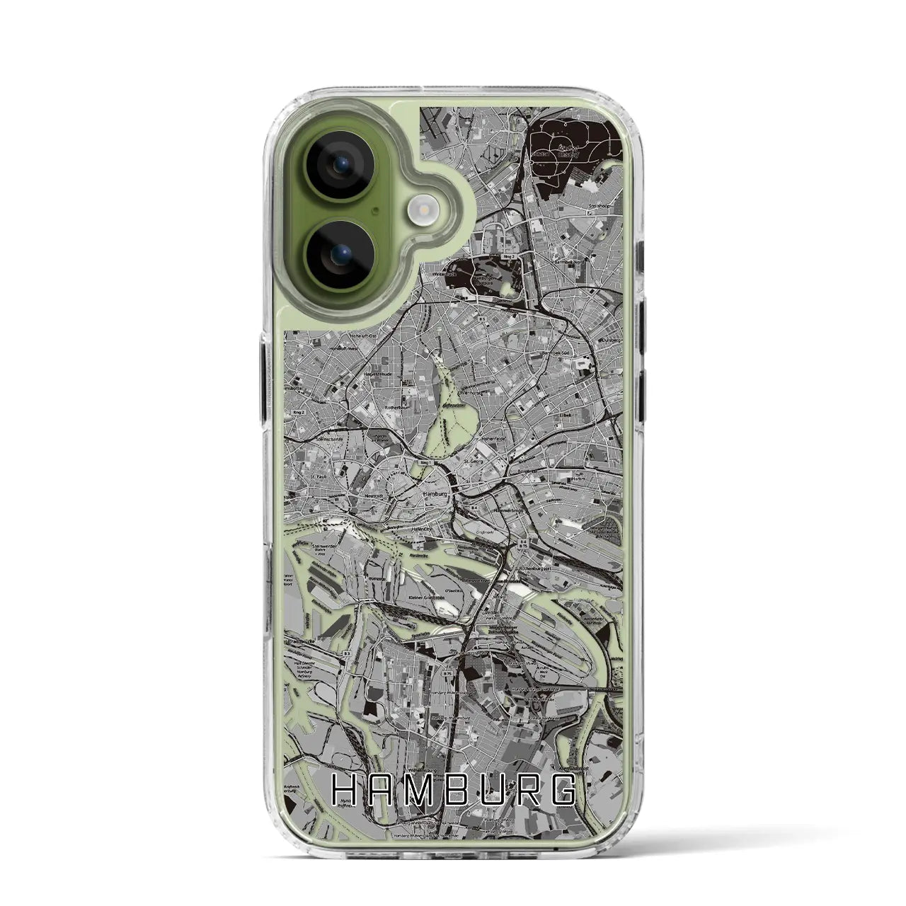 【ハンブルク（ドイツ）】地図柄iPhoneケース（MagSafeタイプ）