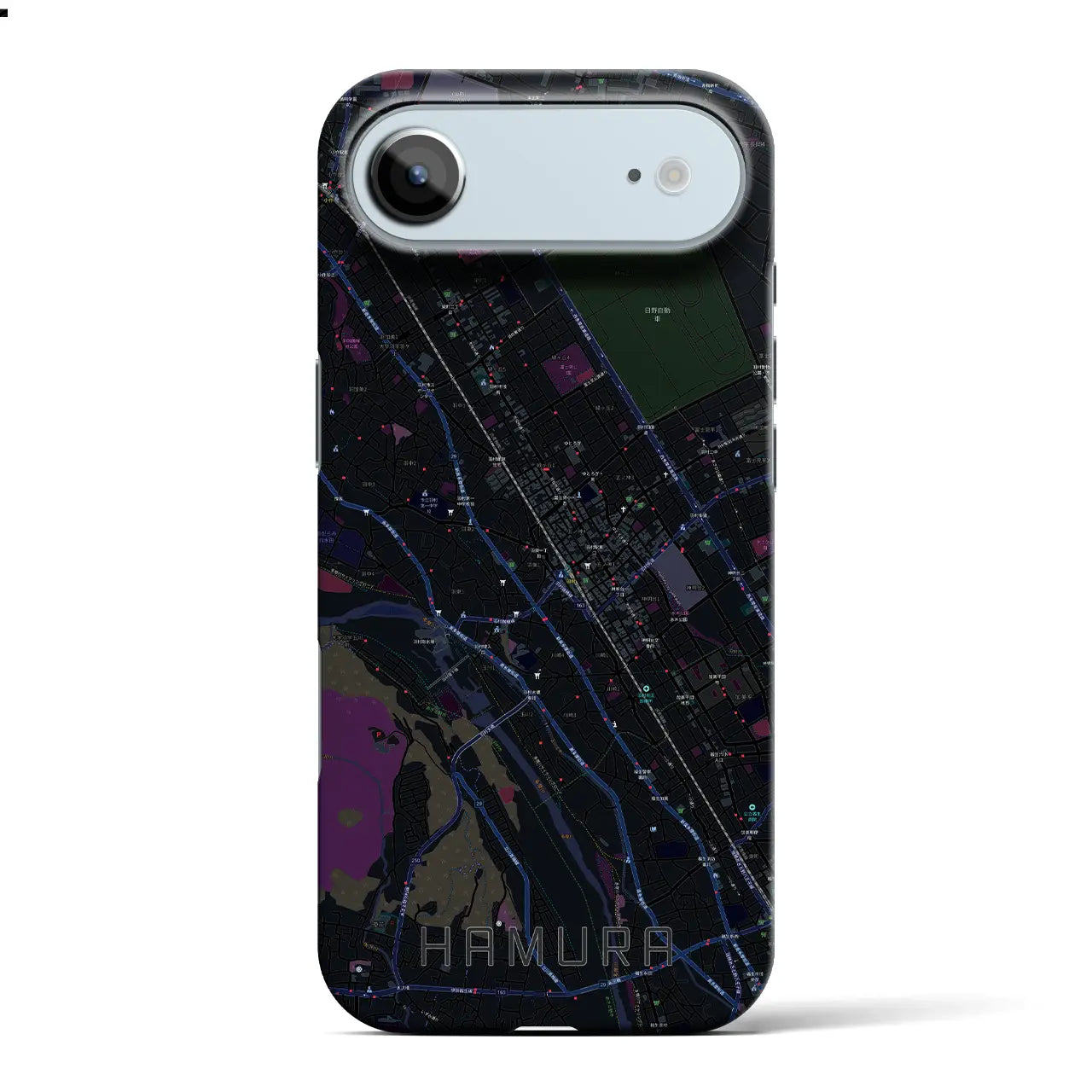 【羽村（東京都）】地図柄iPhoneケース（バックカバータイプ）