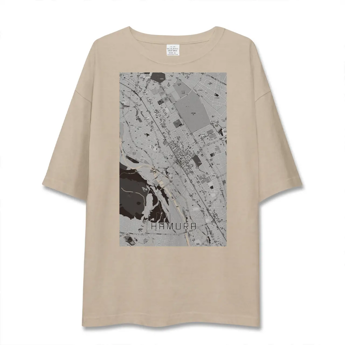 【羽村（東京都）】地図柄ビッグシルエットTシャツ