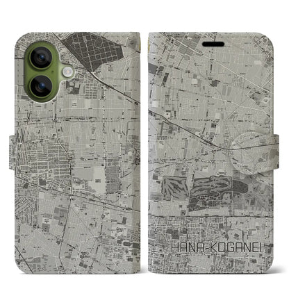 【花小金井（東京都）】地図柄iPhoneケース（手帳タイプ）