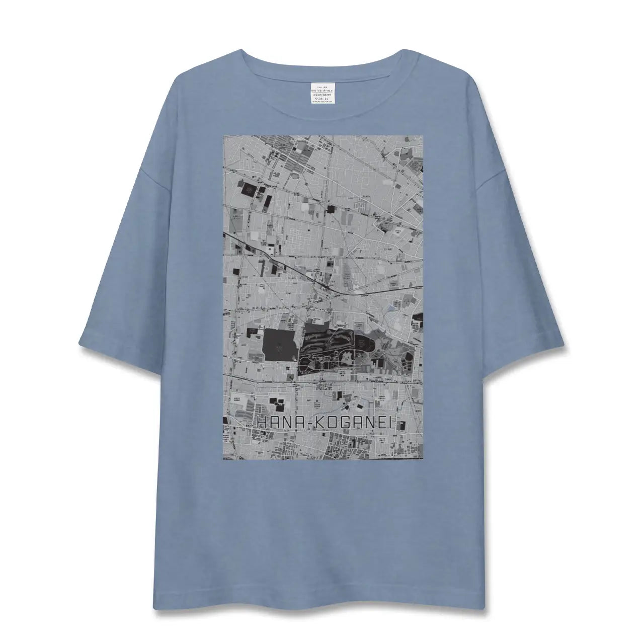 【花小金井（東京都）】地図柄ビッグシルエットTシャツ