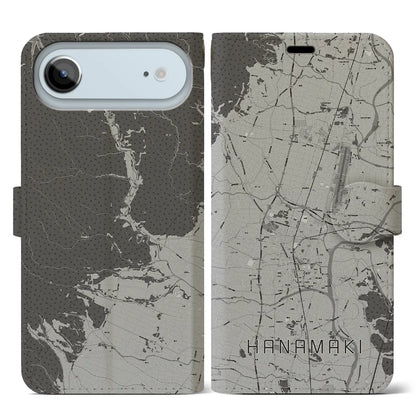 【花巻（岩手県）】地図柄iPhoneケース（手帳タイプ）