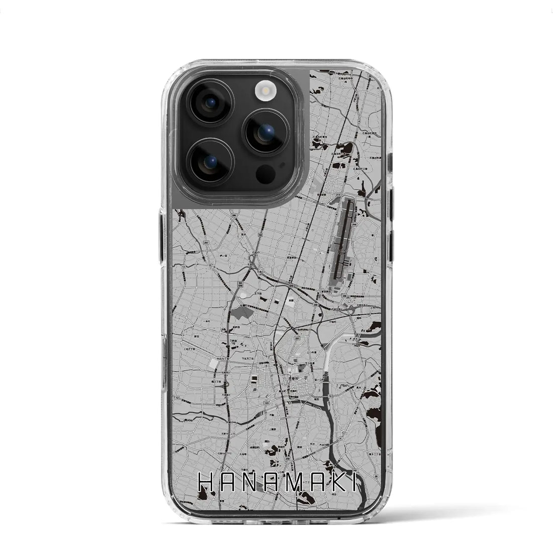 【花巻（岩手県）】地図柄iPhoneケース（MagSafeタイプ）