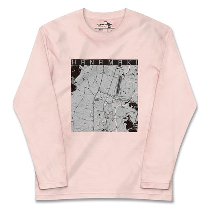 【花巻（岩手県）】地図柄ロングスリーブTシャツ