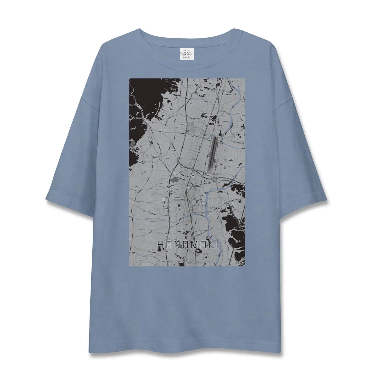 【花巻（岩手県）】地図柄ビッグシルエットTシャツ
