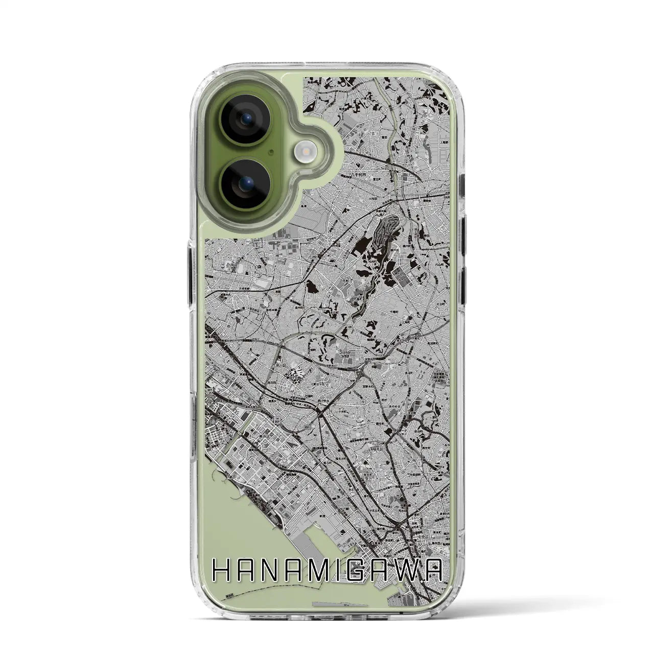 【花見川（千葉県）】地図柄iPhoneケース（MagSafeタイプ）