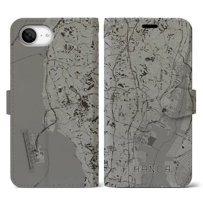 【半田（愛知県）】地図柄iPhoneケース（手帳タイプ）