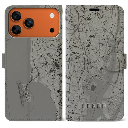 【半田（愛知県）】地図柄iPhoneケース（手帳タイプ）