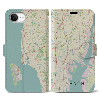 【半田（愛知県）】地図柄iPhoneケース（手帳タイプ）